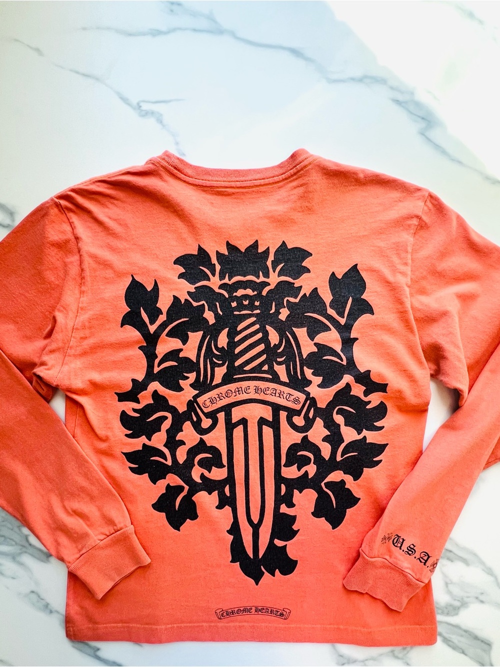 AUTHENTIC Chrome Hearts Vine Dagger Long Sleeve Tee